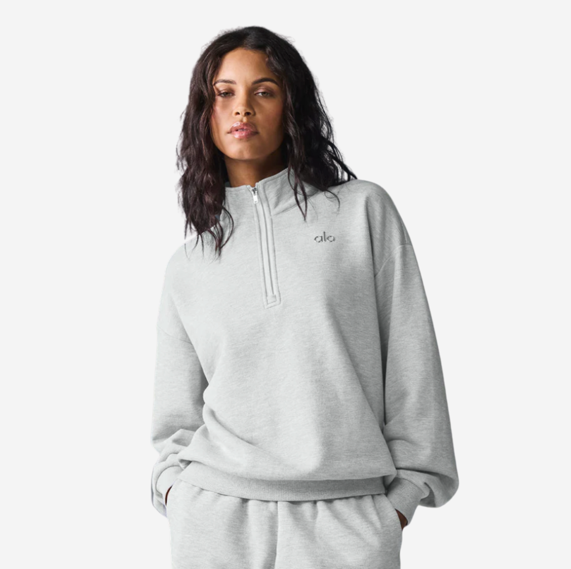 ALO YOGA ACCOLADE 1/4 ZIP PULLOVER