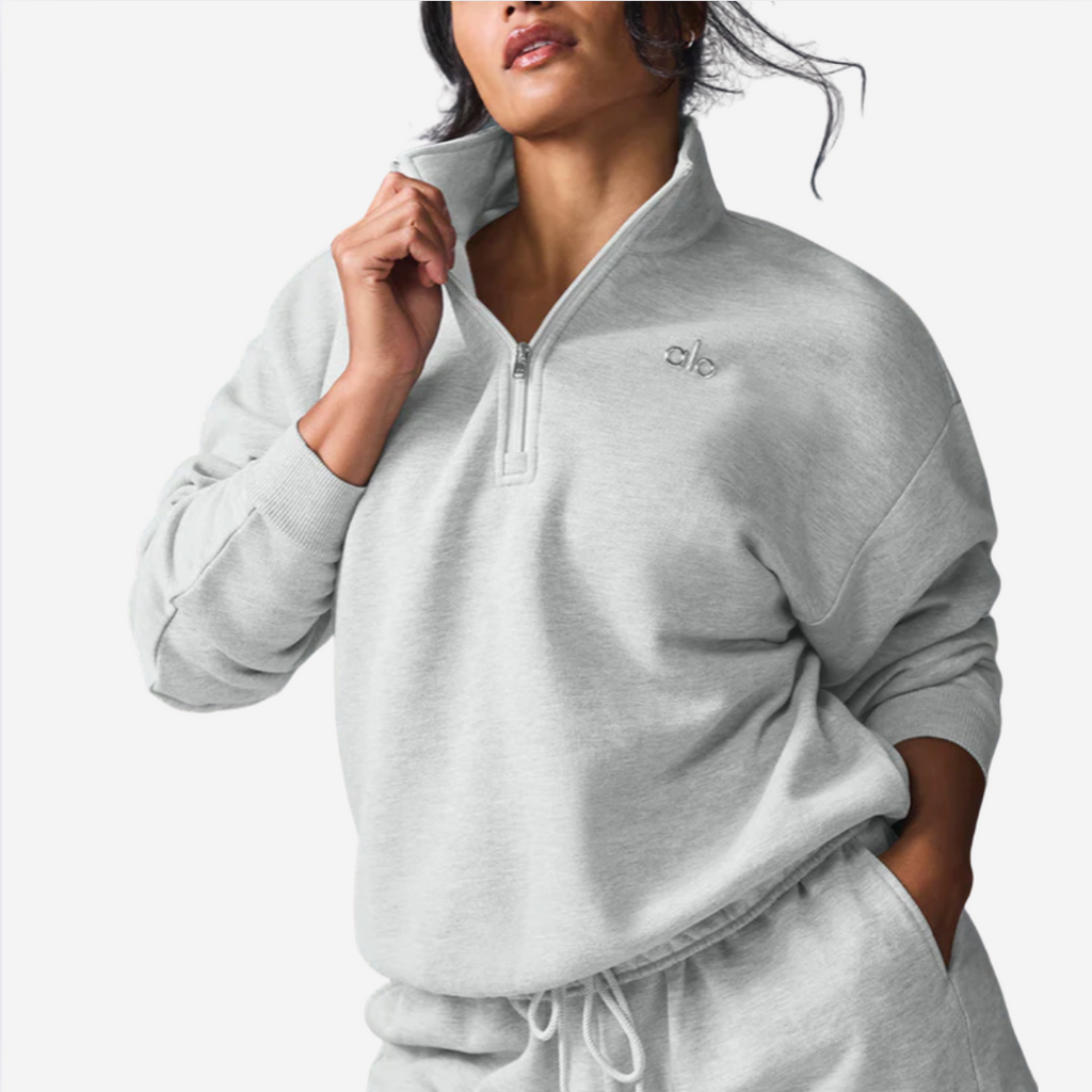 ALO YOGA ACCOLADE 1/4 ZIP PULLOVER