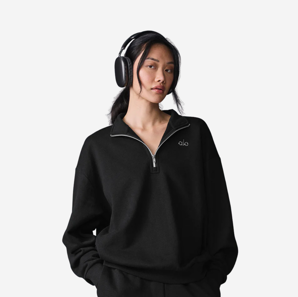 ALO YOGA ACCOLADE 1/4 ZIP PULLOVER